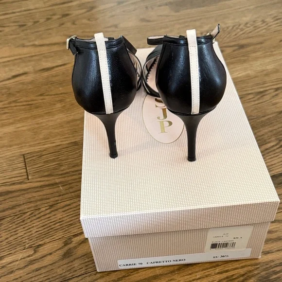 SJP t-strap Black Heel named the “Carrie” for Sara Jessica Parker size 36.5 - Picture 4 of 7